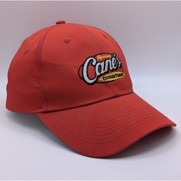 Raising Cane's Chicken Fingers Red Cap Hat Adjustable Strap Back One Love - Picture 1 of 5